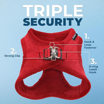 Voyager Step-In Plush Dog Harness – Soft Plush, Step In Vest Harness - Image 2