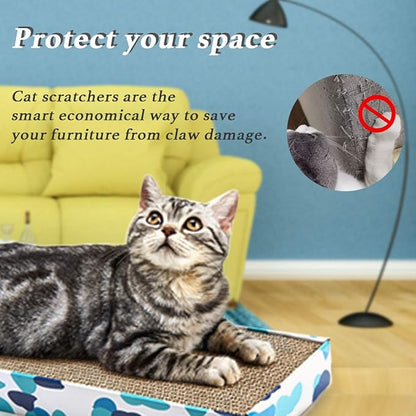 PEEKAB Cat Scratcher Cardboard Reversible Cat cat Scratch Pad Kitty Corrugated - Image 3