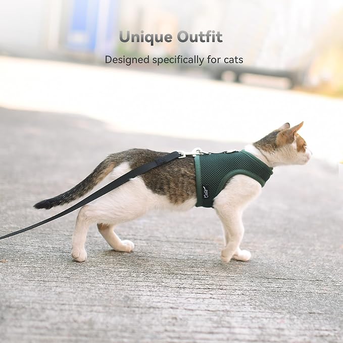 Kitty Harness and Leash for Walking Escape Proof Breathable Mesh Fabric - Image 7
