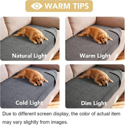 H.VERSAILTEX Non Slip Pet Couch Cover Chenille Dog Bed Protector Thick Soft - Image 7