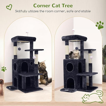 Globlazer Cat Tree Tower for Indoor Cats, 50-inch Adult Cat Tree House for - Image 2