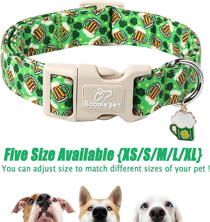 St Patricks Day Dog Collar for Medium Dogs - Image 6