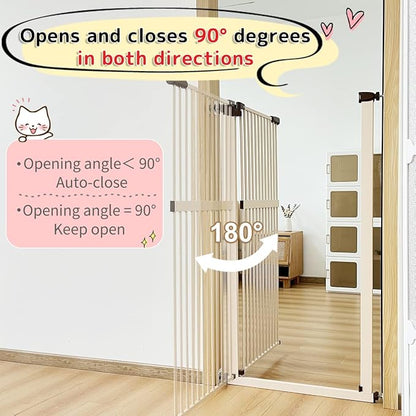 Lumizone Extra Tall Cat Gate 61.02" High Pressure Mounted Extra Wide - Image 7