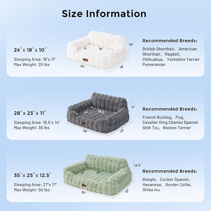 Small Dog Sofa - Orthopedic Cat Sofa Bed - Image 2
