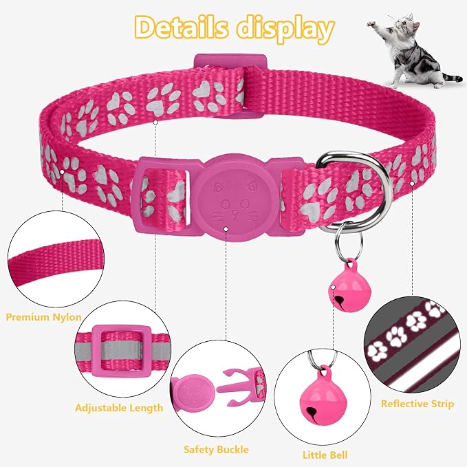 Taglory Reflective Cat Collar Breakaway - Image 5