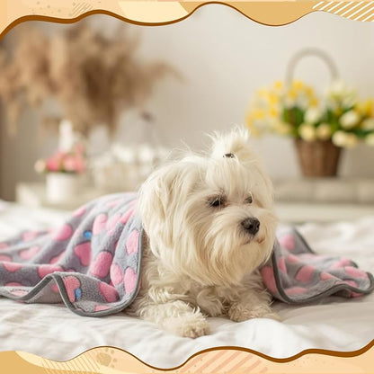 20 Pcs Puppy Blanket Bulk Soft Fluffy Flannel Pets Fleece Blankets - Image 6