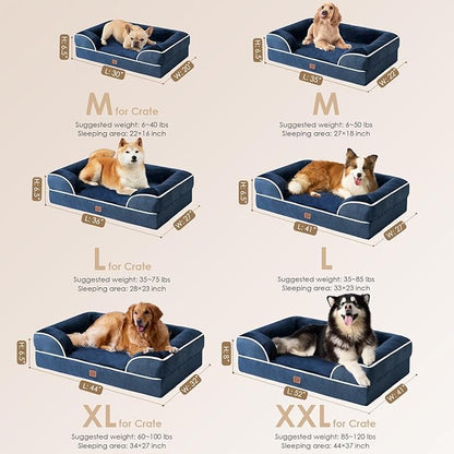 EHEYCIGA Orthopedic Dog Beds for Extra Large Dogs, Waterproof Memory Foam XL - Image 5