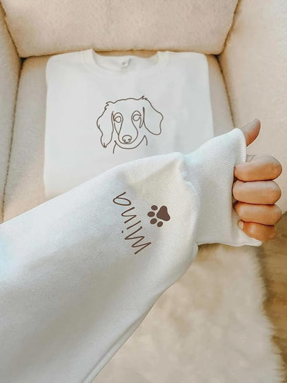 Custom Pet Sweatshirts with Photo and Name, Personalized Dog Sweatshirt - Image 5