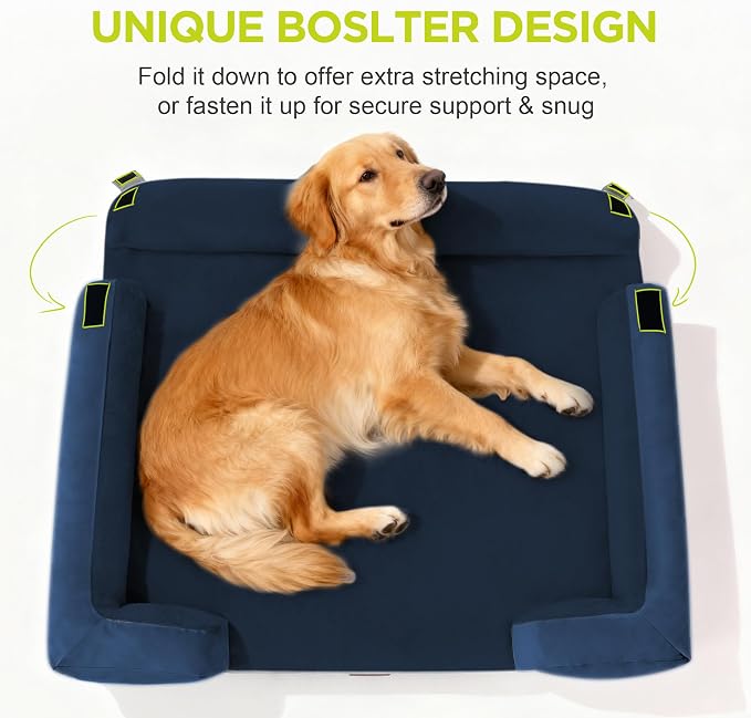 Orthopedic Dog Beds for Large Medium Dogs, Big Waterproof Memory Foam Pet Couch - Image 3