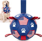 QDAN Dog Toys Soccer Ball with Straps, Durable Balls by QDAN
