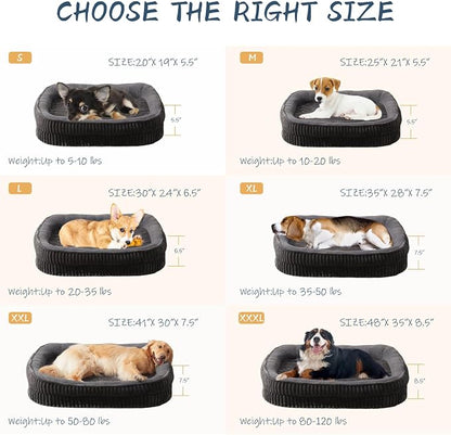 Orthopedic Dog Bed for Medium, Large Dogs Breeds, High Density Egg Crate Foam - Image 5