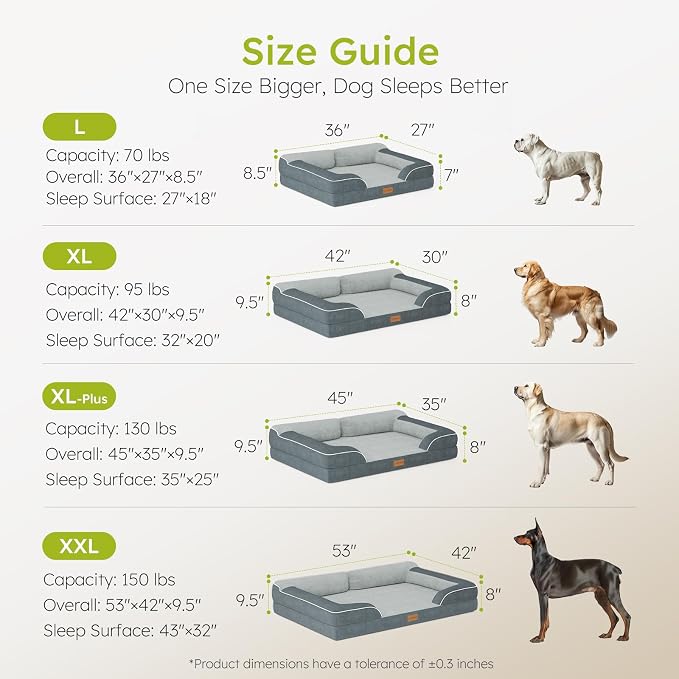 Extra Large Dog Bed, Orthopedic XL Dog Bed - Image 7