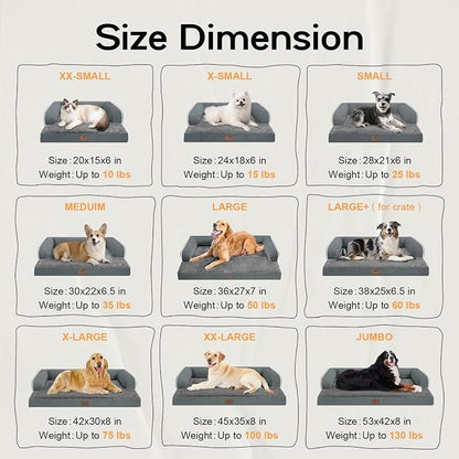 Extra Large Dog Bed-Orthopedic Waterproof XL Dog Bed - Image 2