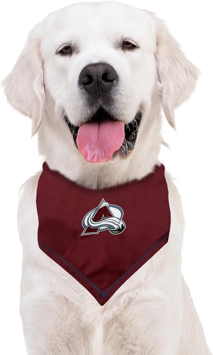 Pets First NHL Colorado Avalanche TIE Bandana, Size Large/X-Large. Dog Bandana - Image 4