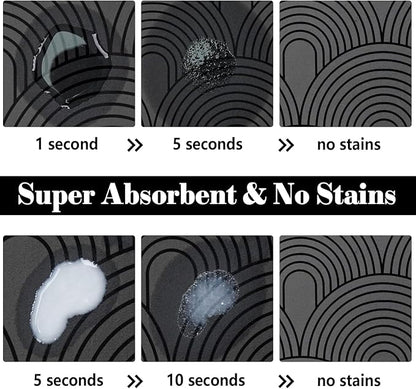 Dog Food Mats for Floors Absorbent, Pet Cat Food Mat - Image 2