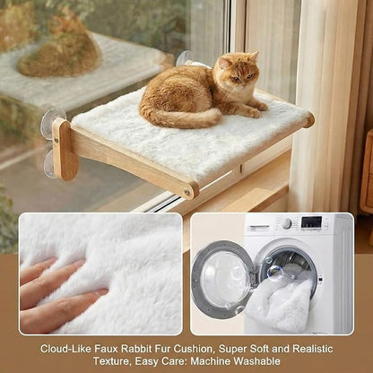 2-in-1 Cat Window Perch & Hummingbird Feeder, Heavy Duty Foldable Cat Hammock - Image 5