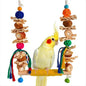 Bird Swings Toys for Parakeets Parrot, Natural Bird Perch Cage Hanging Chew by XLpeixin