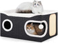 Cat Beds for Indoor Cats, Extra Wide Cat Cube House for Multi Cats, Foldable by Shikha