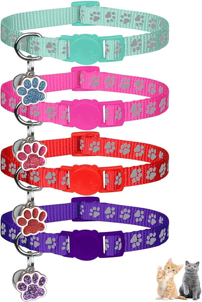 4PCS Breakaway Cat Collars, Reflective Cat Collar by Unknown