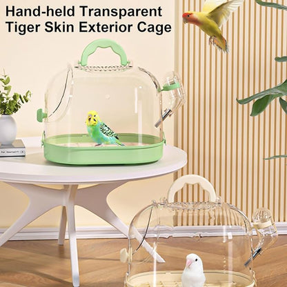 Easy to Carry Bird Cage with Watering Bottle High Ventilated Carriers Travel - Image 8