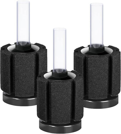 AQUANEAT 3 Pack Aquarium Bio Sponge Filter Breeding Fry Betta Shrimp Nano Fish by Aquaneat