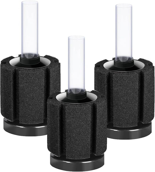 AQUANEAT 3 Pack Aquarium Bio Sponge Filter Breeding Fry Betta Shrimp Nano Fish by Aquaneat
