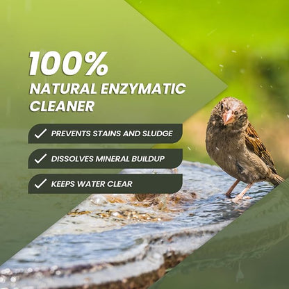 32oz Bird Bath Cleaner, Cleans 160 Gallons of Water, Ideal Fountain Cleaner Safe - Image 3