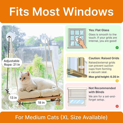 Cat Window Perch with Industrial-Grade Suction Cups - Image 5