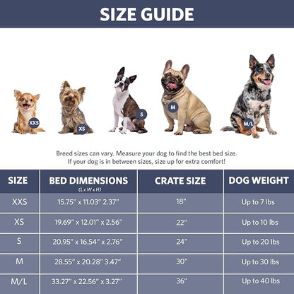 MidWest Homes for Pets QuietTime Fashion XS Dog Bed – Blue Faux Fur Bolster - Image 6