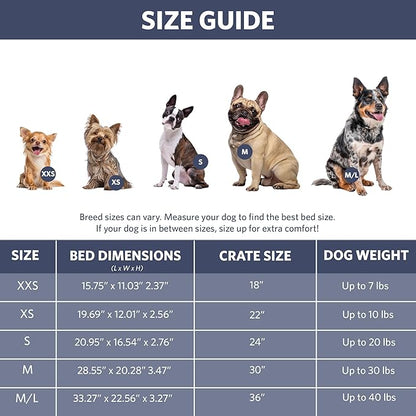 MidWest Homes for Pets QuietTime Fashion XXS Dog Bed – Blue Faux Fur Bolster - Image 7