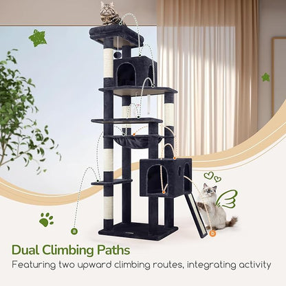 Globlazer Heavy Duty Cat Tree, 70 inch Sturdy Cat Tree - Image 5