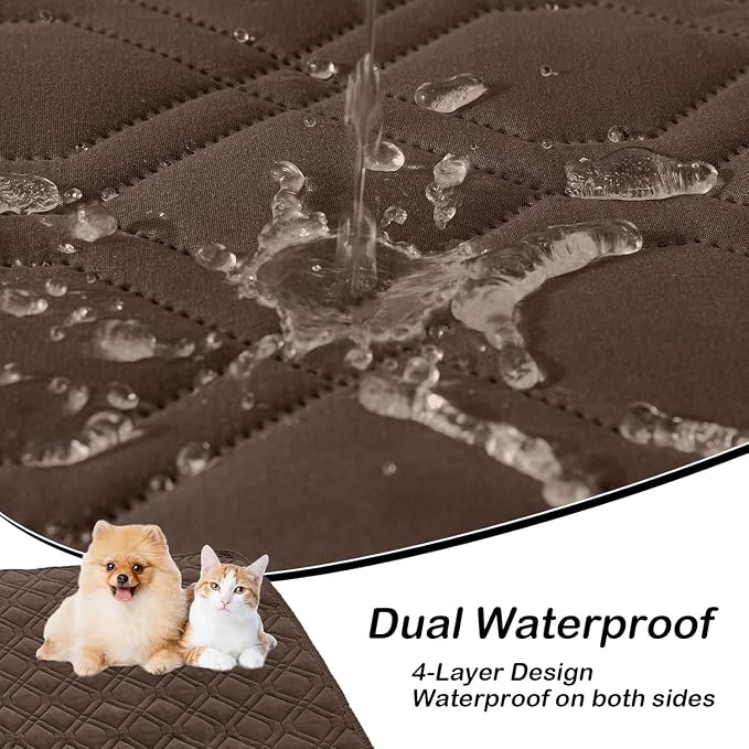hyha Waterproof Dog Bed Blanket, Soft Pet Blankets, Waterproof Couch Cover - Image 3