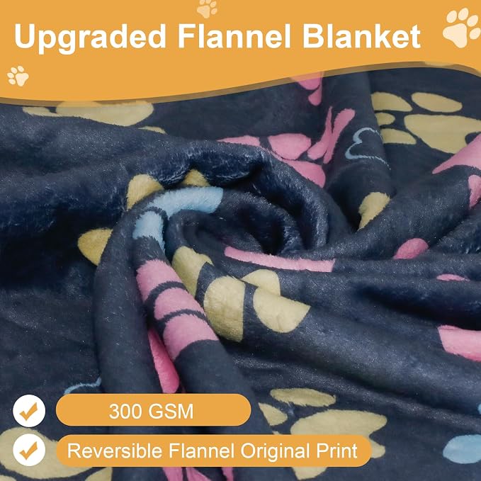 Dog Blankets for Large Dogs, Fuzzy Soft Pet Mat Throw Cover for Kennel Crate Bed - Image 4