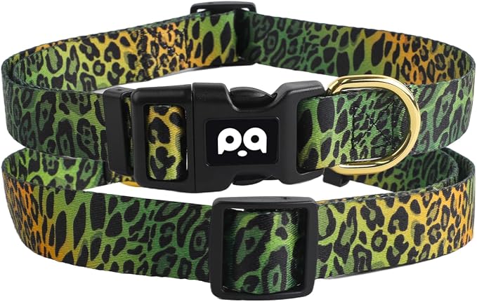QQPETS Adjustable Soft Dog Collar: Print Flower Pink Multicolor Cute Patterns - Image 9