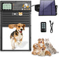 Automatic Pet Door, Dog Door Radar, Timer & Light Sensor Modes, Solar & USB by XRDZYXGS