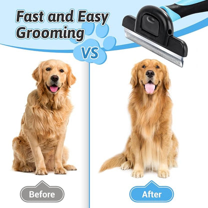 MIU COLOR Long Hair Pet Grooming Brush, Deshedding Tool - Image 4