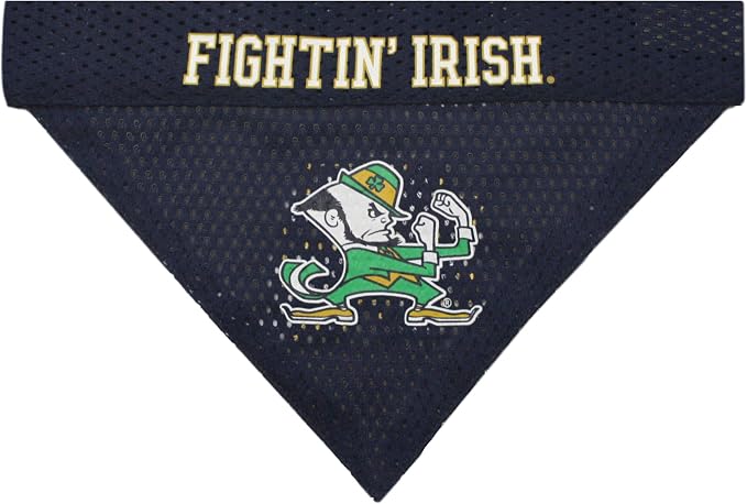 Pets First Collegiate Pet Accessories, Reversible Bandana, Notre Dame Fighting - Image 3
