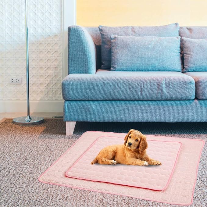 Washable Dog Cooling Mat Ice Silk Cooling Mat - Image 4