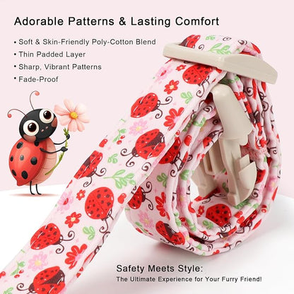 Lucky Ladybug Dog Collar for Medium Dogs - Image 4