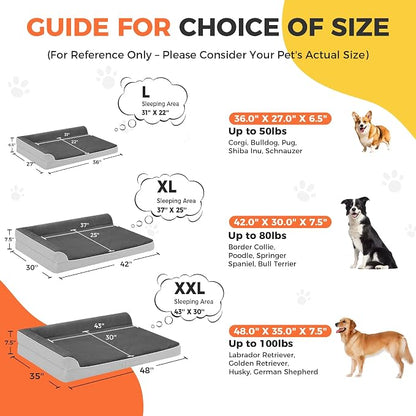 Dog Bed Large Sized Dogs, Orthopedic Dog Bed - Image 4