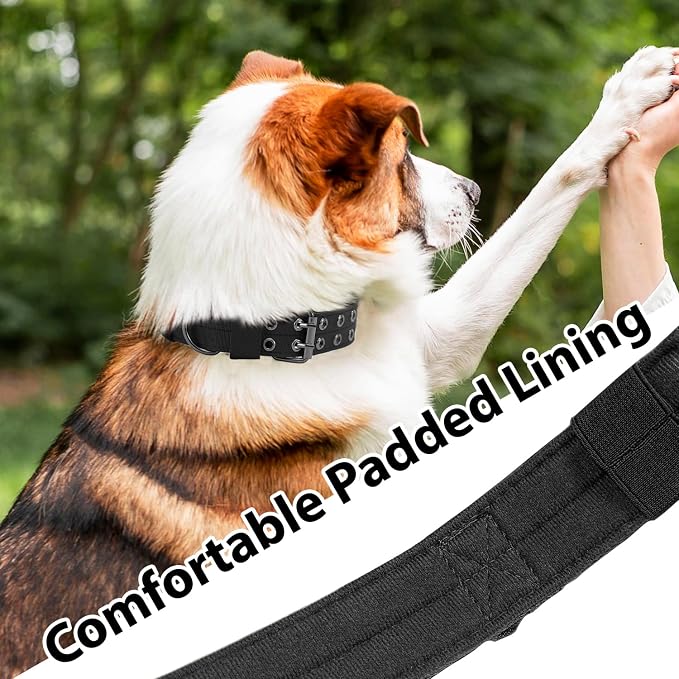 Tactical Dog Collar Military Adjustable Dog Collars Soft Nylon Training Collar - Image 6