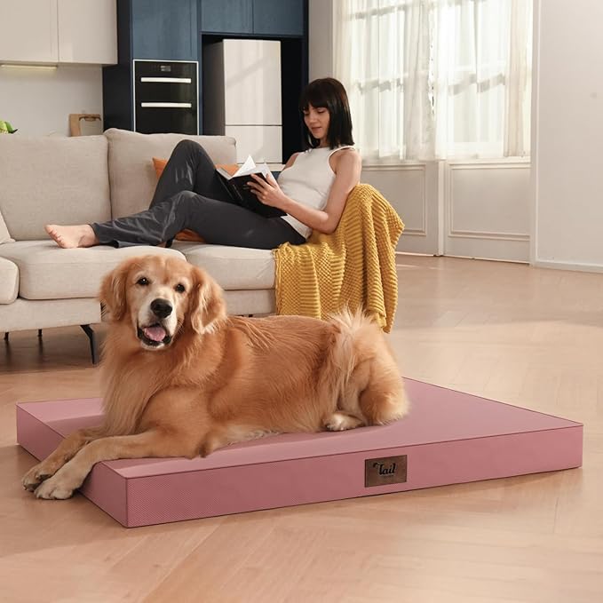 Outdoor Orthopedic Dog Bed for Extra Large Dogs, XL Waterproof Flat Pet Bed - Image 5