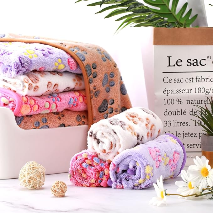 Tatuo 4 Pcs Dog Blanket for Pet Cat Blankets Indoor Puppy Teething Stuff Toys - Image 2