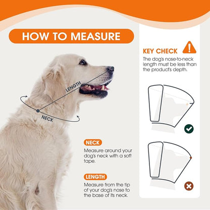 Dog Cone Collar After Surgery for Large Dogs, Adjustable Soft Cone for Dogs to - Image 3