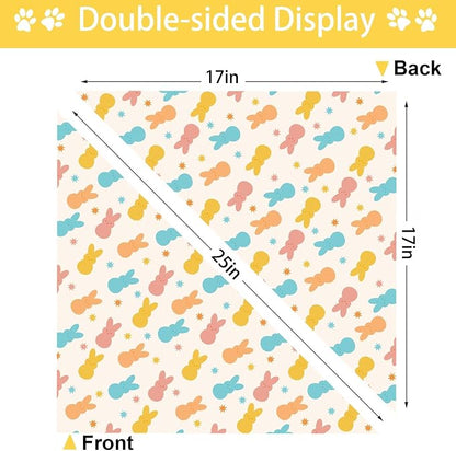 Easter Dog Bandana, 2 Pack Adjustable Holiday Party Pets Rabbit Easter Egg - Image 5