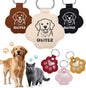 Custom Leather Pet Fur Keychain – Personalized Memorial Keepsake Keyring by Unknown