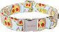 Unique style paws Dog Collar Metal Buckle Pizza Collar Gift Durable Cute Collar by Uniquestylepaws