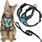 Voyager Escape-Proof Step-in Lock Cat Harness & 5ft Neoprene-Handle Leash Set by BestPetSuppliesLLC