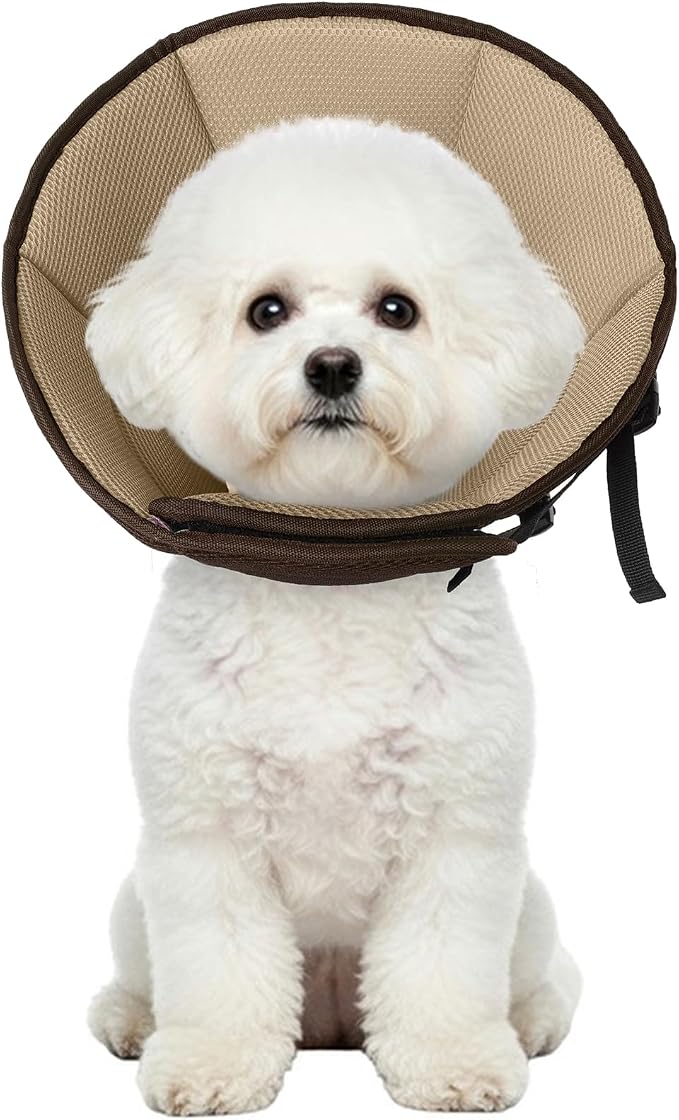 Dog Cone Collar After Surgery, Adjustable Soft Recovery Cone by Allroaring