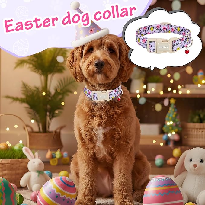 Easter Dog Collar for Mediuml Dogs, Easter & Spring Theme Medium Dog Collar - Image 8